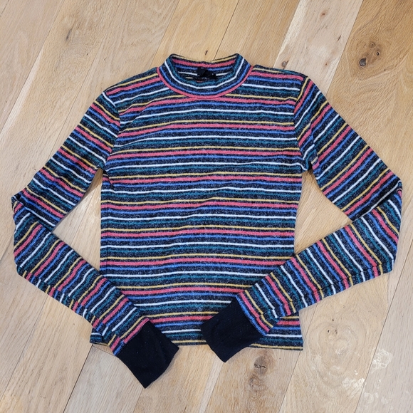 Urban Outfitters Rainbow Stripped Sweater - Picture 2 of 5